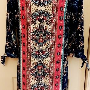 CHICO'S MULTI-COLOR SHIFT DRESS